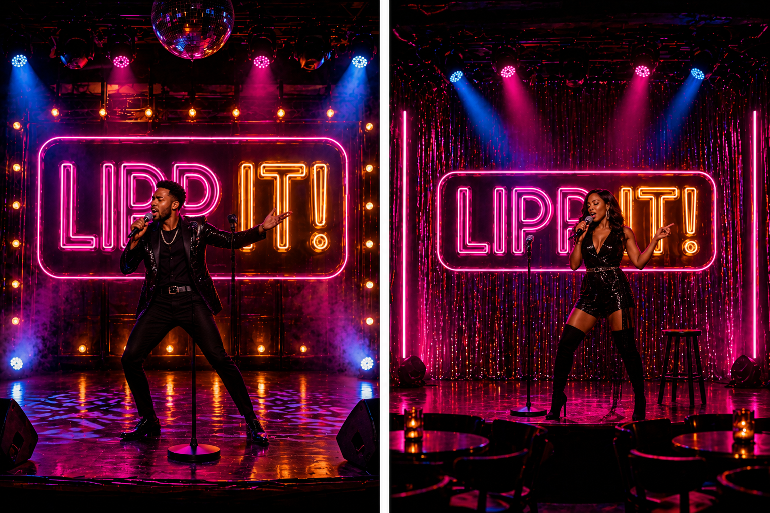 Female solo lip-sync performer